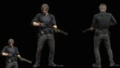 Leon Scott Kennedy CON CHALECO TÁCTICO de Resident Evil 9 Requiem CON MOVIMIENTO EN BOCA Y CEJAS CON ACCESORIOS Y BARBA CON SUS DOS CAMISAS TODO EN UNO (ES UN PORT DE UN MOD DE RESIDENT EVIL 4 REMAKE DE NEXUS MODS)